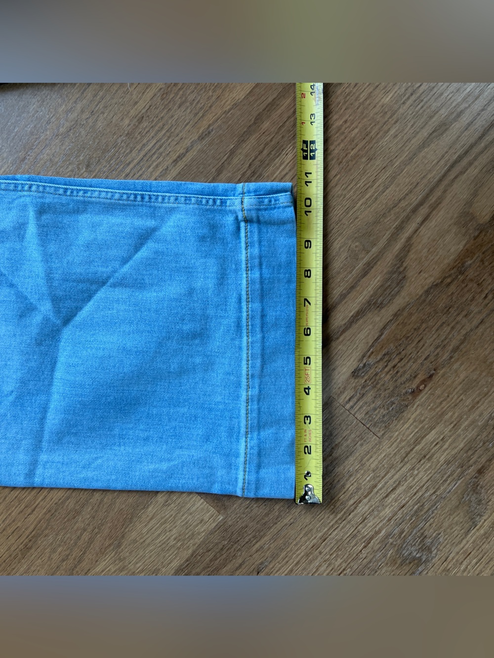 NEW Anthropologie Maeve Colette High-Rise Wide-Leg Cropped Jeans Lightwash Sz 30 - Picture 9 of 12